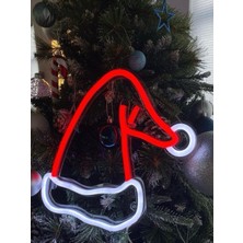 Biz Bu İşin Keyif Kısmındayız Noel Şapkası Neon Tabela