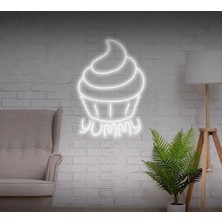 Biz Bu İşin Keyif Kısmındayız Yummy Yazılı ve Şekilli Neon Tabela