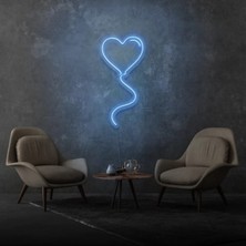 Biz Bu İşin Keyif Kısmındayız Kalpli Balon Şekilli Neon Tabela