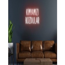 Biz Bu İşin Keyif Kısmındayız Kimyamızı Bozdular Yazılı Neon Tabela