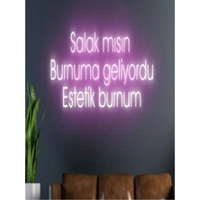 Biz Bu İşin Keyif Kısmındayız Salak Mısın Burnuma Geliyordu Estetik Burnum Yazılı Neon Tabela