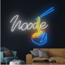 Biz Bu İşin Keyif Kısmındayız Noodle Yazılı ve Şekilli Neon Tabela