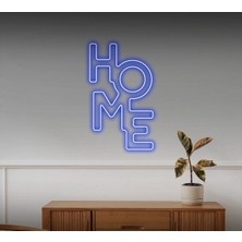 Biz Bu İşin Keyif Kısmındayız Home Yazılı Neon Tabela