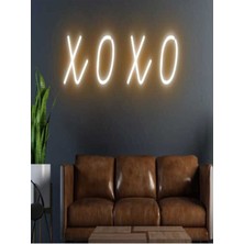 Biz Bu İşin Keyif Kısmındayız Xoxo Yazılı Neon Tabela
