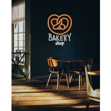 Biz Bu İşin Keyif Kısmındayız Bakery Shop Yazılı ve Şekilli Neon Tabela