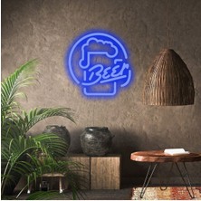 Biz Bu İşin Keyif Kısmındayız Beer Yazılı ve Şekilli Neon Tabela