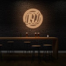 Biz Bu İşin Keyif Kısmındayız Dısco Yazılı Neon Tabela