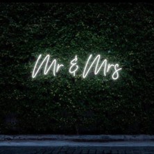 Biz Bu İşin Keyif Kısmındayız Mr & Mrs Yazılı Neon Tabela