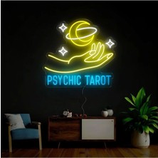 Biz Bu İşin Keyif Kısmındayız Psychıc Tarot Yazılı ve Şekilli Neon Tabela