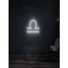 Biz Bu İşin Keyif Kısmındayız Terazi Burcu Sembolü Pleksi Neon Tabela