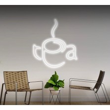 Biz Bu İşin Keyif Kısmındayız Tea Yazılı ve Şekilli Neon Tabela