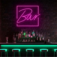 Biz Bu İşin Keyif Kısmındayız Bar Yazılı Neon Tabela