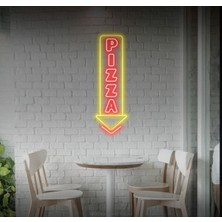 Biz Bu İşin Keyif Kısmındayız Pizza Yazılı Neon Tabela