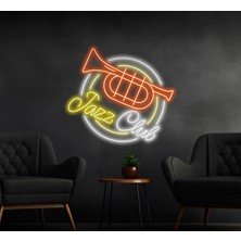 Biz Bu İşin Keyif Kısmındayız Jazz Club Yazılı ve Şekilli Neon Tabela
