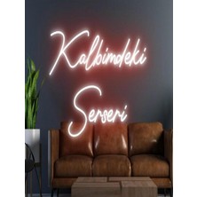 Biz Bu İşin Keyif Kısmındayız Kalbimdeki Serseri Yazılı Neon Tabela