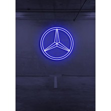Biz Bu İşin Keyif Kısmındayız Rent A Carlara Özel Mercedes Logo Neon Tabela