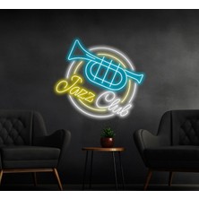 Biz Bu İşin Keyif Kısmındayız Jazz Club Yazılı ve Şekilli Neon Tabela