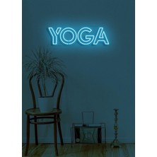 Biz Bu İşin Keyif Kısmındayız Yoga Yazılı Neon Tabela