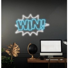 Biz Bu İşin Keyif Kısmındayız Wın! Yazılı Neon Tabela