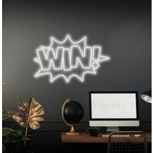 Biz Bu İşin Keyif Kısmındayız Wın! Yazılı Neon Tabela
