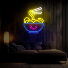 Biz Bu İşin Keyif Kısmındayız Noodle Şekilli Neon Tabela