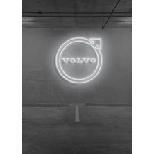 Biz Bu İşin Keyif Kısmındayız Rent A Carlara Özel Volvo Logo Neon Tabela