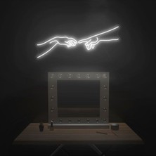 Biz Bu İşin Keyif Kısmındayız Hand Of God Figürlü Neon Tabela