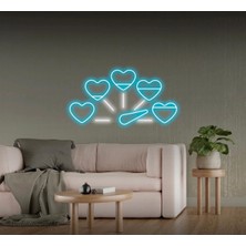 Biz Bu İşin Keyif Kısmındayız Kalpli Hız Göstergesi Şekilli Neon Tabela