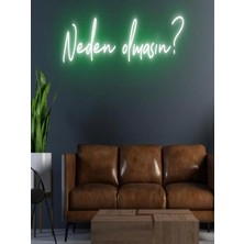 Biz Bu İşin Keyif Kısmındayız Neden Olmasın? Yazılı Neon Tabela