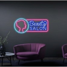 Biz Bu İşin Keyif Kısmındayız Beauty Salon Yazılı ve Şekilli Güzellik Salonlarına Özel Neon Tabela