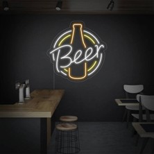 Biz Bu İşin Keyif Kısmındayız Beer Yazılı ve Şekilli Neon Tabela