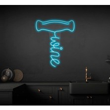 Biz Bu İşin Keyif Kısmındayız Wine Yazılı ve Şekilli Neon Tabela