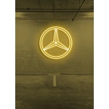 Biz Bu İşin Keyif Kısmındayız Rent A Carlara Özel Mercedes Logo Neon Tabela