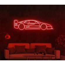 Biz Bu İşin Keyif Kısmındayız Rent A Carlara Özel Araba Figürlü Neon Tabela