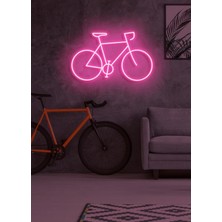Biz Bu İşin Keyif Kısmındayız Bisiklet Figürlü Neon Tabela