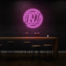 Biz Bu İşin Keyif Kısmındayız Dısco Yazılı Neon Tabela