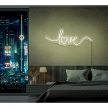 Biz Bu İşin Keyif Kısmındayız Love Yazılı Neon Tabela
