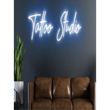 Biz Bu İşin Keyif Kısmındayız Tattoo Studio Yazılı Neon Tabela