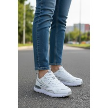 KAFKASLAR AYAKKABI Günlük Kadın Çocuk Beyaz Esnek Ortopedik Sneaker Spor Ayakkabı