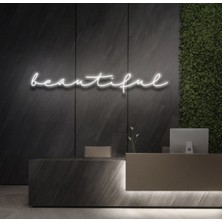 Biz Bu İşin Keyif Kısmındayız Beautiful Yazılı Neon Tabela