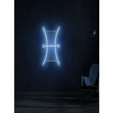 Biz Bu İşin Keyif Kısmındayız Balık Burcu Sembolü Pleksi Neon Tabela