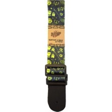 1strap 1ST001 Elektro Gitar Askısı | Siyah Standart Model Esnek Kullanım