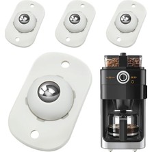 Noyiska 4 Adet Mini Yapışkanlı Teker Eşya Kaydırma Aparatı 360 Derece Dönebilen Küçük Bilyeli Tekerlekler