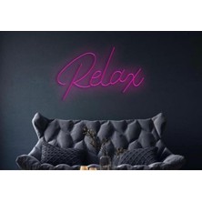 Biz Bu İşin Keyif Kısmındayız Relax Pleksi Neon Tabela