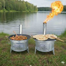 Kavurma Bazlama Mangal kamp Sobası