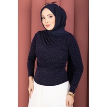 Ozk Taş Detaylı Sandy Body Lacivert