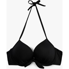 Koton Kalp Yaka Fiyonk Detaylı Push-Up Bikini Üstü