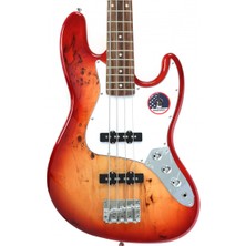 Madison MJBG-P02-CB Bas Gitar - Krem (Başlangıç/orta - Jazz Bass Tipi) | Krem Rengi (Cream), 2 Adet Single-Coil Manyetik, Akçaağaç Sap ve Gül Ağacı Klavye | Ölçüler: 864 mm Skala Uzunluğu