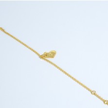 DMR Elegance 925 Ayar Gümüş Zincirli Kişiye Özel Harfli Kalp Bileklik – Bujiteri Plaka