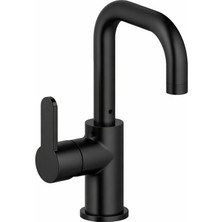 Adell Lento Kuğu Lavabo Bataryası -Mat Siyah